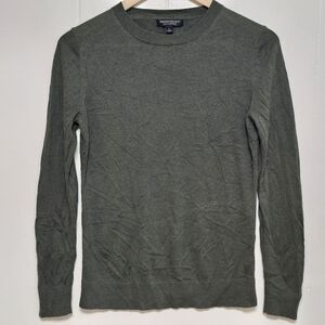 Banana Republic Women’s Silk Cashmere Crewneck Sweater Small Olive Green